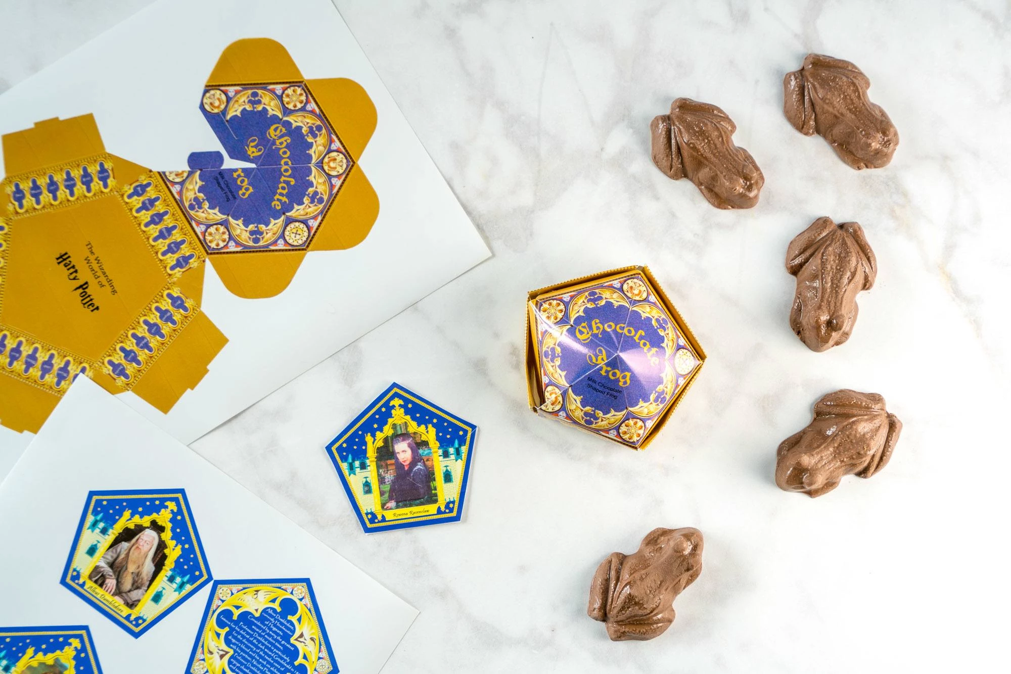 fictional food: Chocolate Frogs (Harry Potter Series)