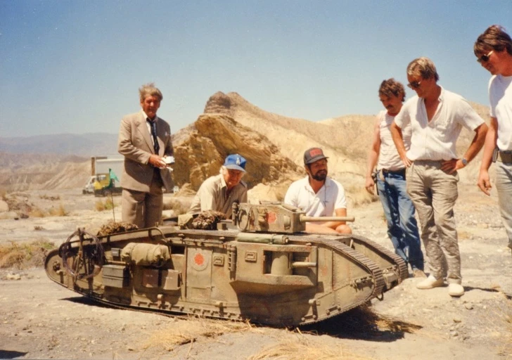 Miniature of a tank for the Indiana Jones movie.