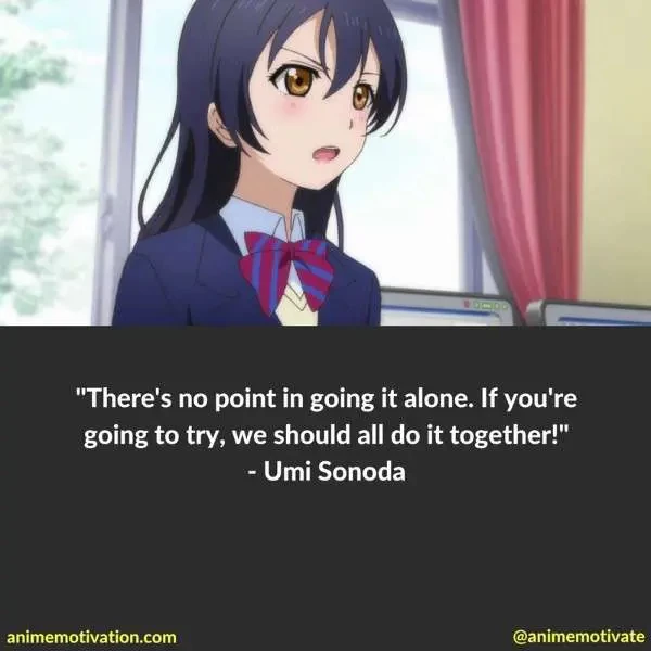 Umi Sonoda's anime quotes