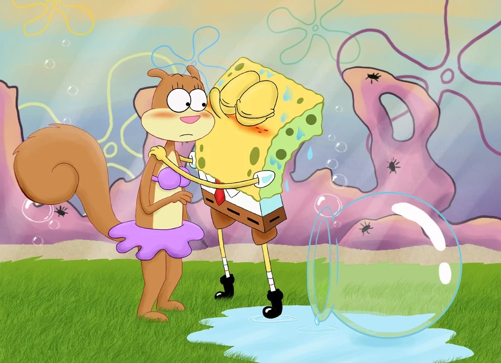 Spongebob gay kisses a girl
