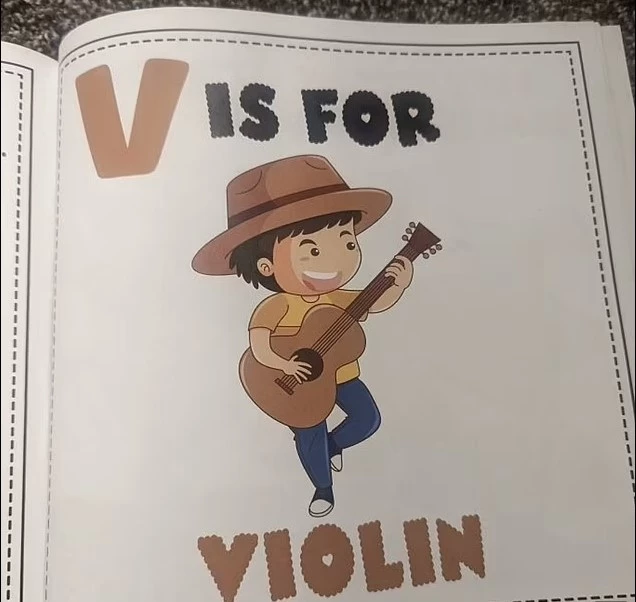 V for guitar!