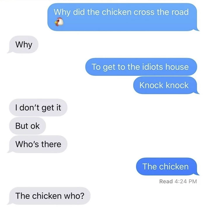 The Chicken Who Missed The Joke