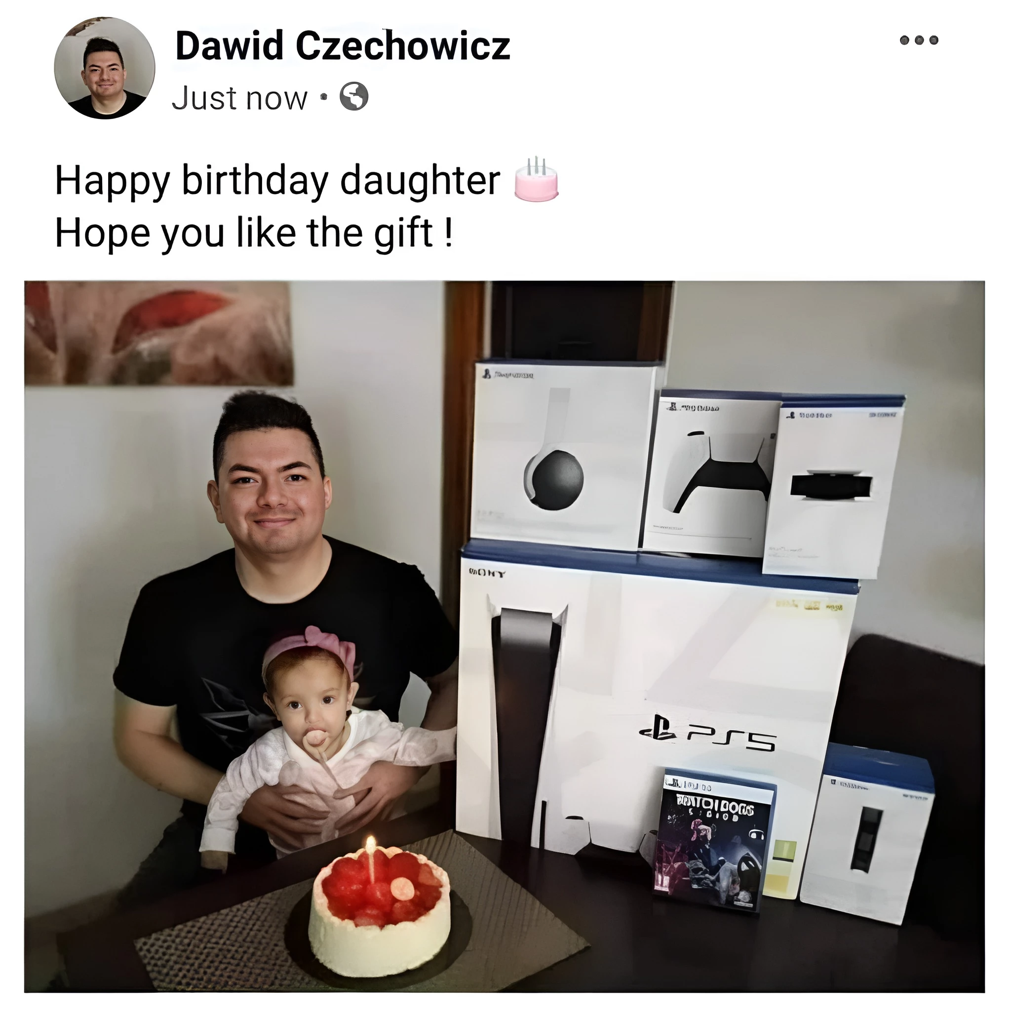 Ah Yes, A Present For His Daughter…