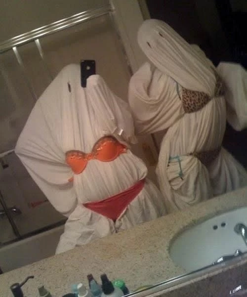 When You Think Dressing Up As Sexy Ghosts Would Be A Good Idea