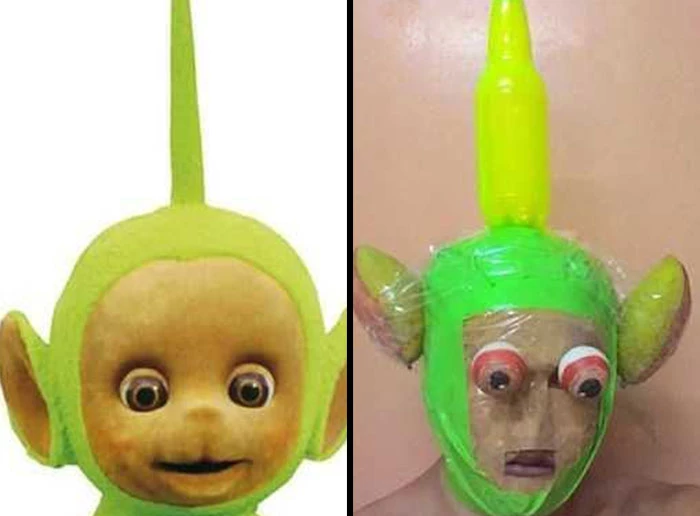 When You Attempt At Cosplaying A Teletubby Gone Horribly Wrong