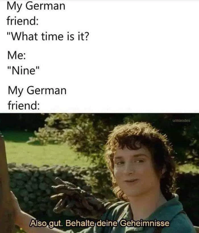 A Little Language Meme For You German Learners