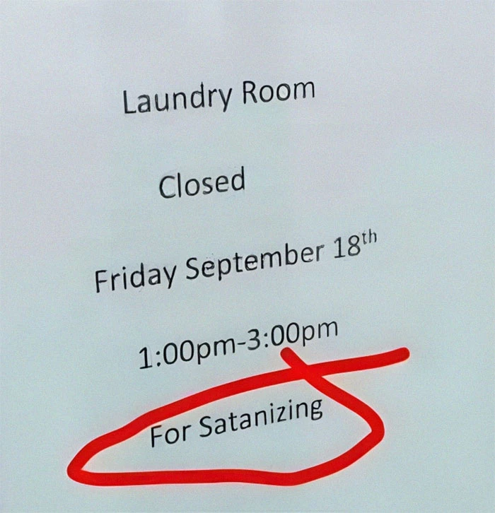 Christians Will Avoid This Heretic Laundry Room