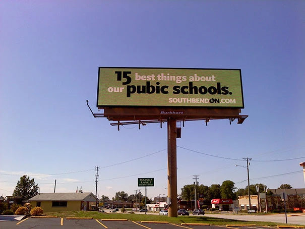 Not The Best Way To Advertise Your School Though…