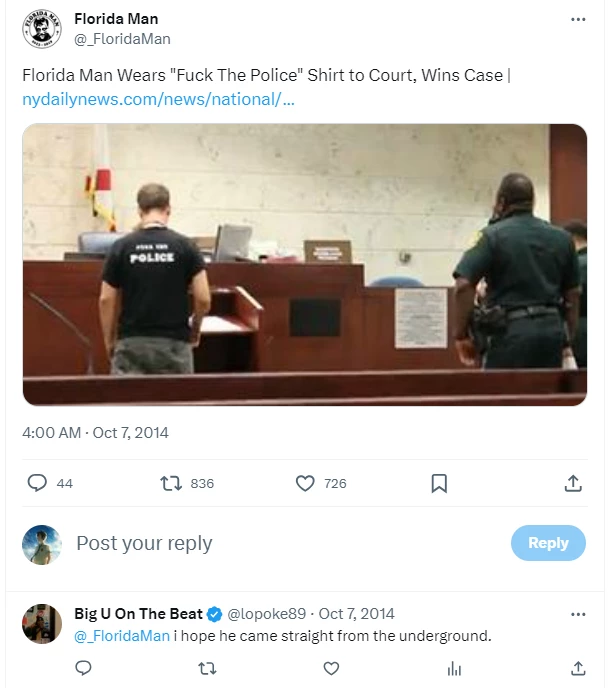funny crimes: A Rare Florida Man W