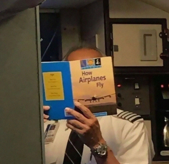 Walk Onto A Plane And See The Pilot Reading This. Should I Be Worry?