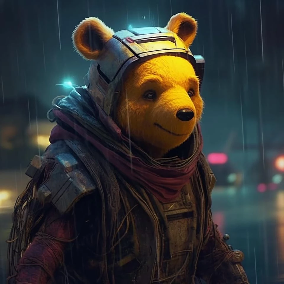 Winnie The Has Long Left The Hundred-Acre Wood, And Now Is A Wanderer Who Travels Wherever He Likes