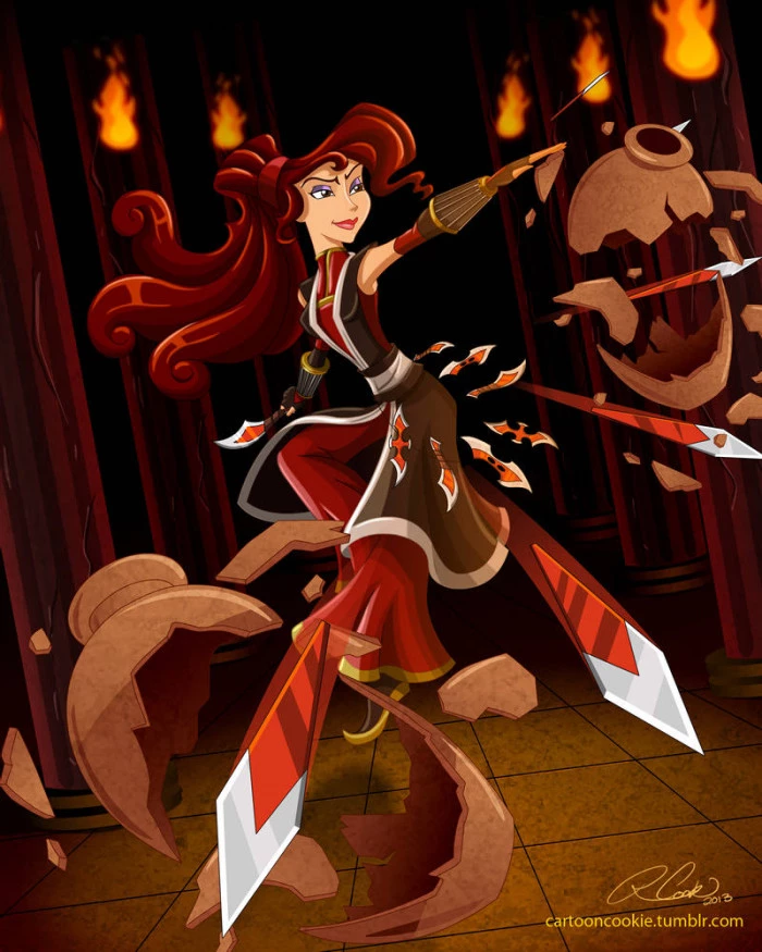 Much Like Azula, Megara Is Also A Talented Firebender, Who Takes Pride In Her Abilities