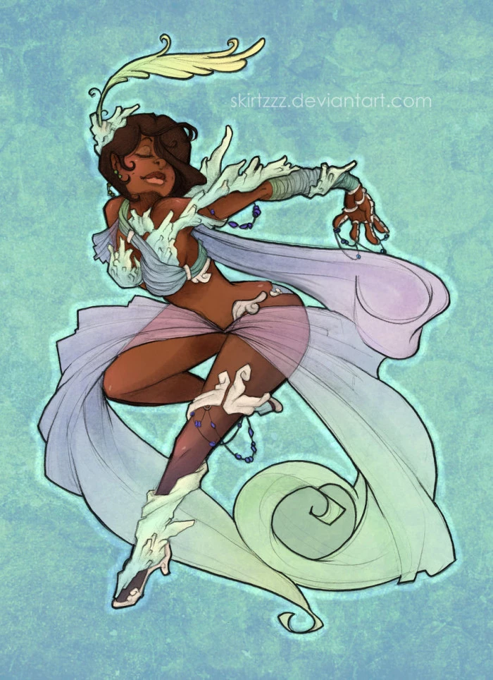 Tiana Is A Water Spirit With The Abilities To Manipulate Liquid
