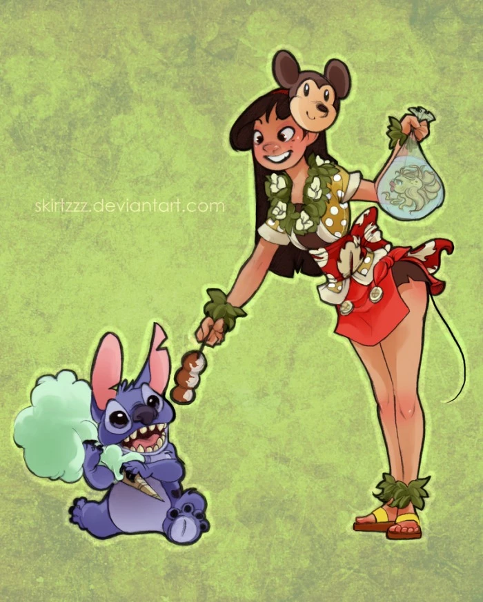 Lilo And Stitch Go On Different Adventures Just To Try Out New Food