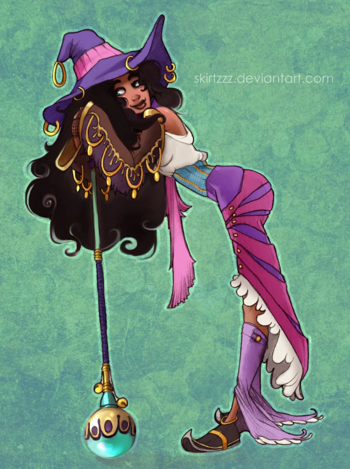 Esmeralda Is A Mage In This Game, And What A Big Staff She Has