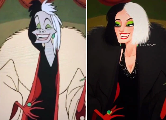 With A Bit Of Makeup On, Cruella De Vile Looks Much Livelier Than Usual