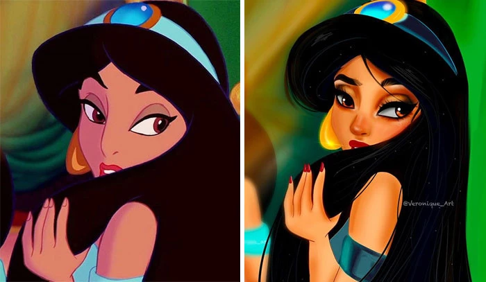 Even With The Makeover, The Artist Still Brings Out The Charm Of Jasmine’s Flowing Hair