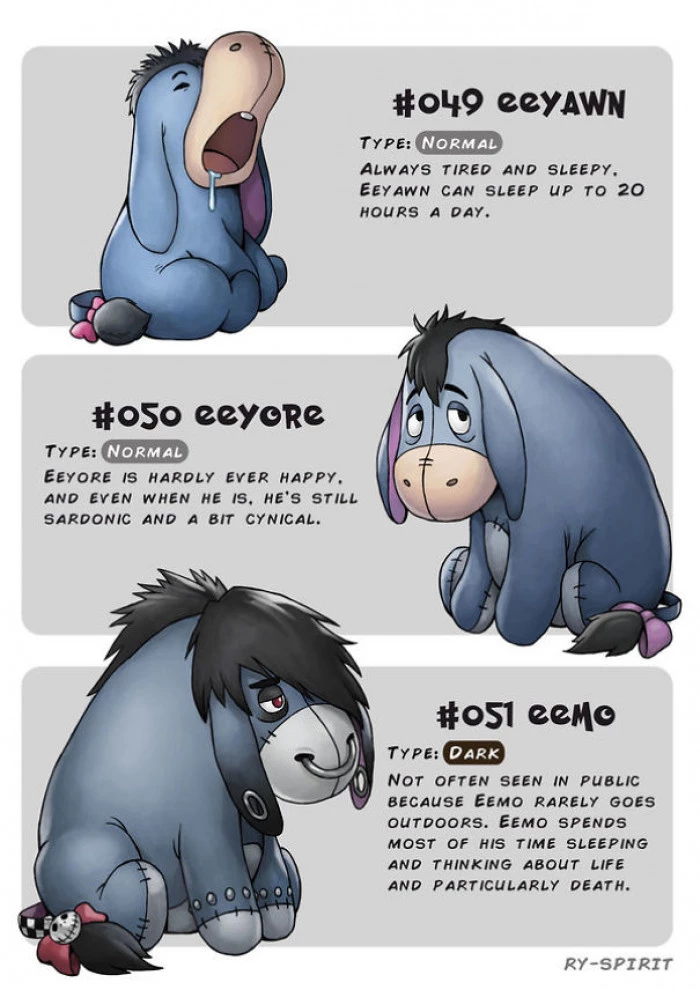 Similarly, Eeyore Gets Hit With His Emo Phase