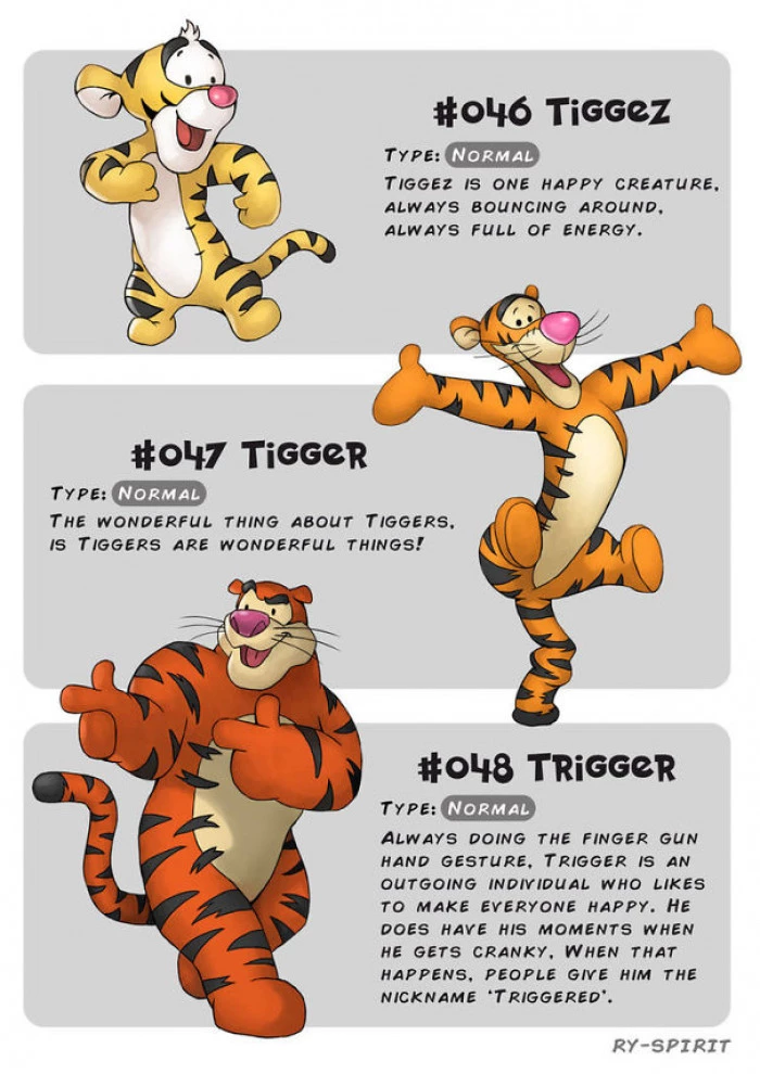On The Contrary, Tigger Can Only Get Happier As He Goes Through Evolution