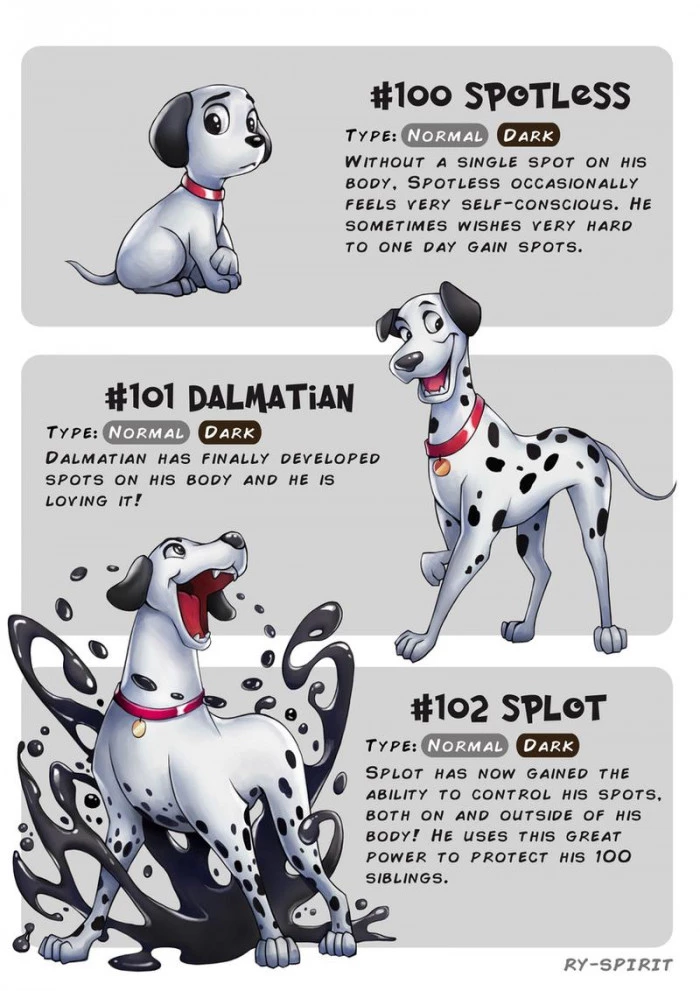 Pongo (101 Dalmatians) Uses His Spots To Attack The Enemies