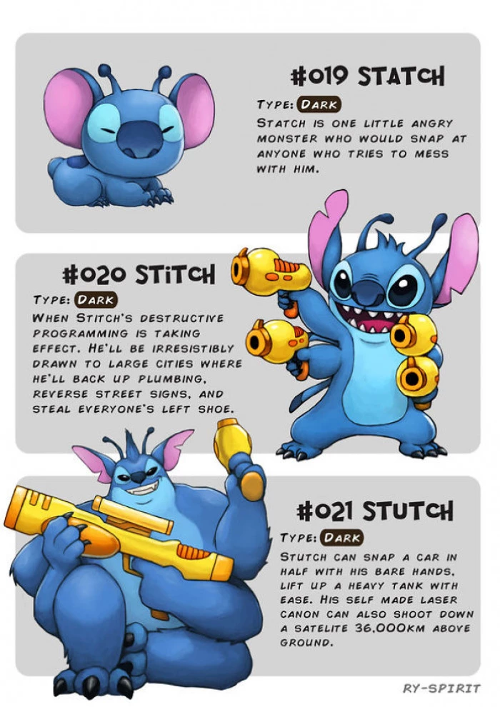 Stitch (Lilo & Stitch): The Greater The Evolution, The Bigger The Weapons