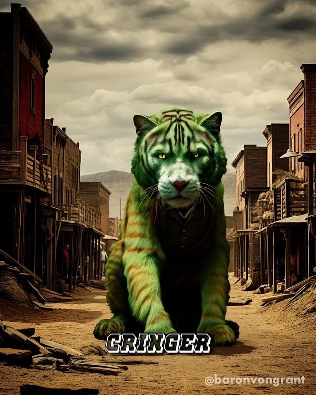 Meanwhile, Cringer Is Just A Big Green Cat