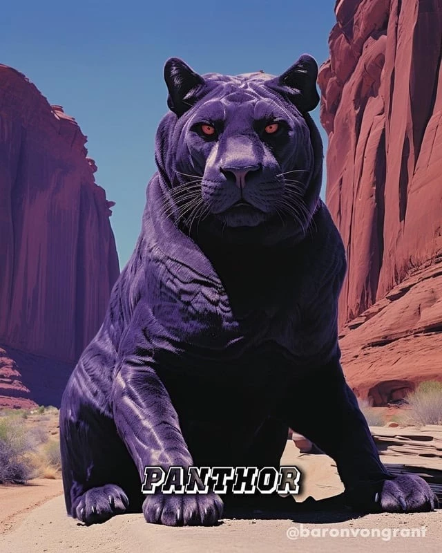 Panthor Is Just A Chonkier Version Of Cringer, Who’s Also Purple