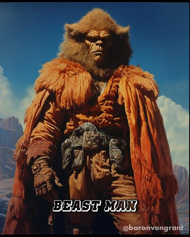 Beast Man Looks Intimidating With All The Furs On His Body