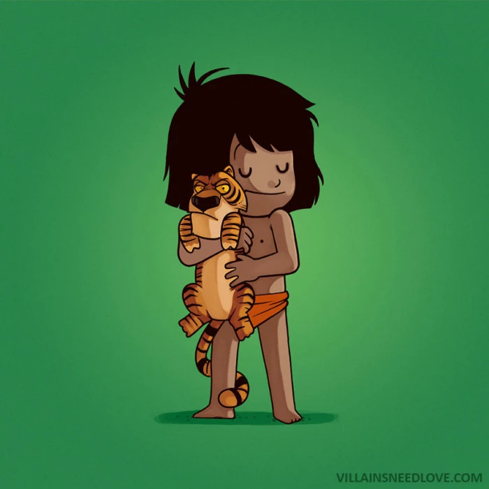 Mowgli And Shere Khan (The Jungle Book)