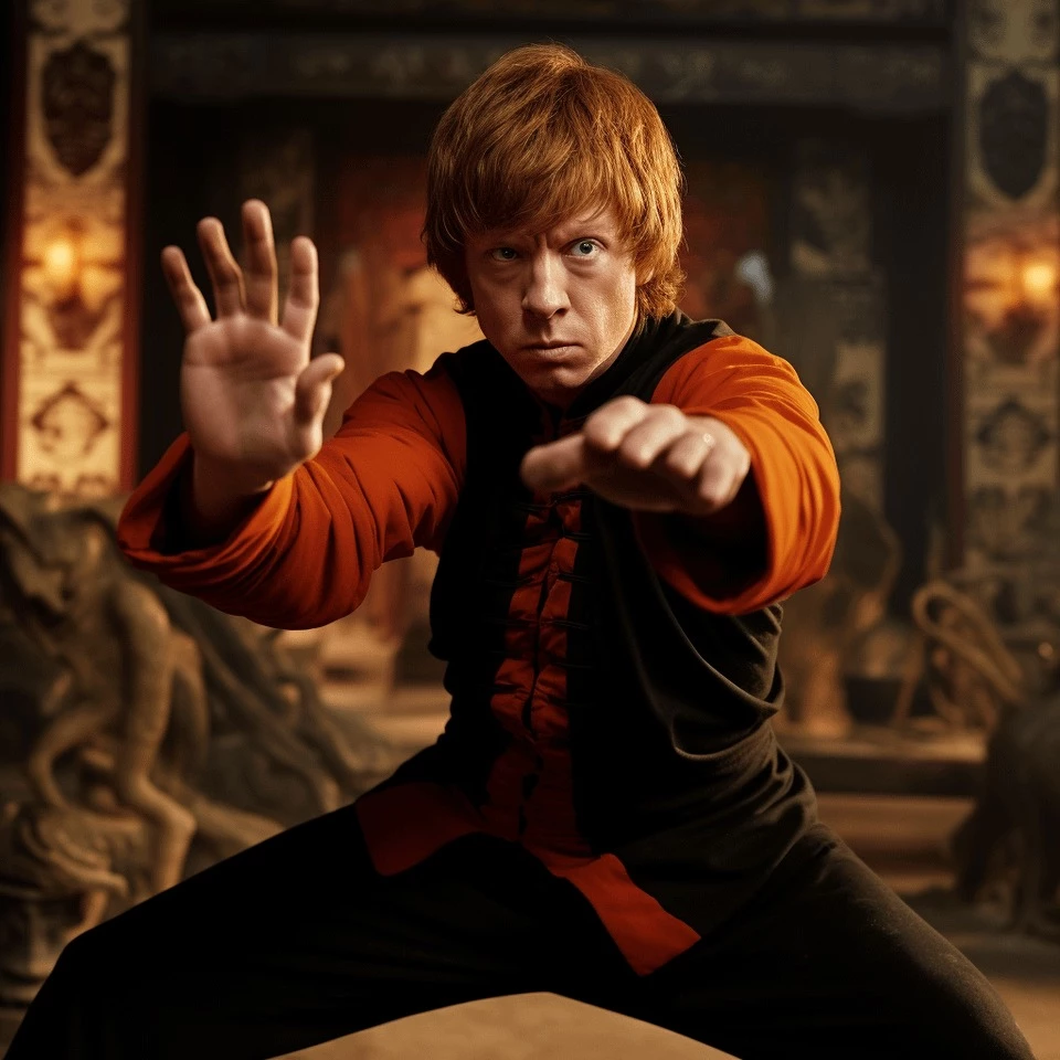 Harry Befriends Ron Weasley, Who Has A Stomach Just As Big As His Kung Fu Talent