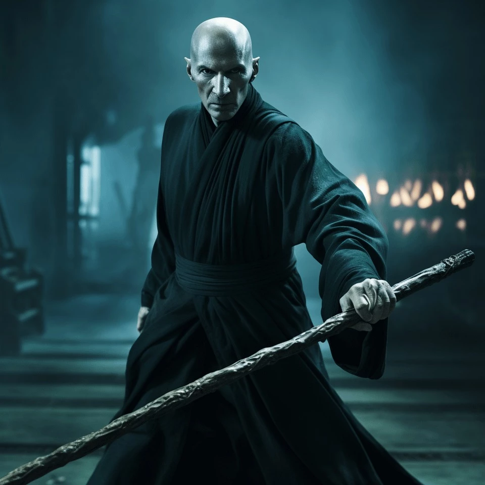 Instead Of The Elder Wand, Voldemort Wields The Elder Staff, And Is Ready To Whoop Everyone’s Butt.