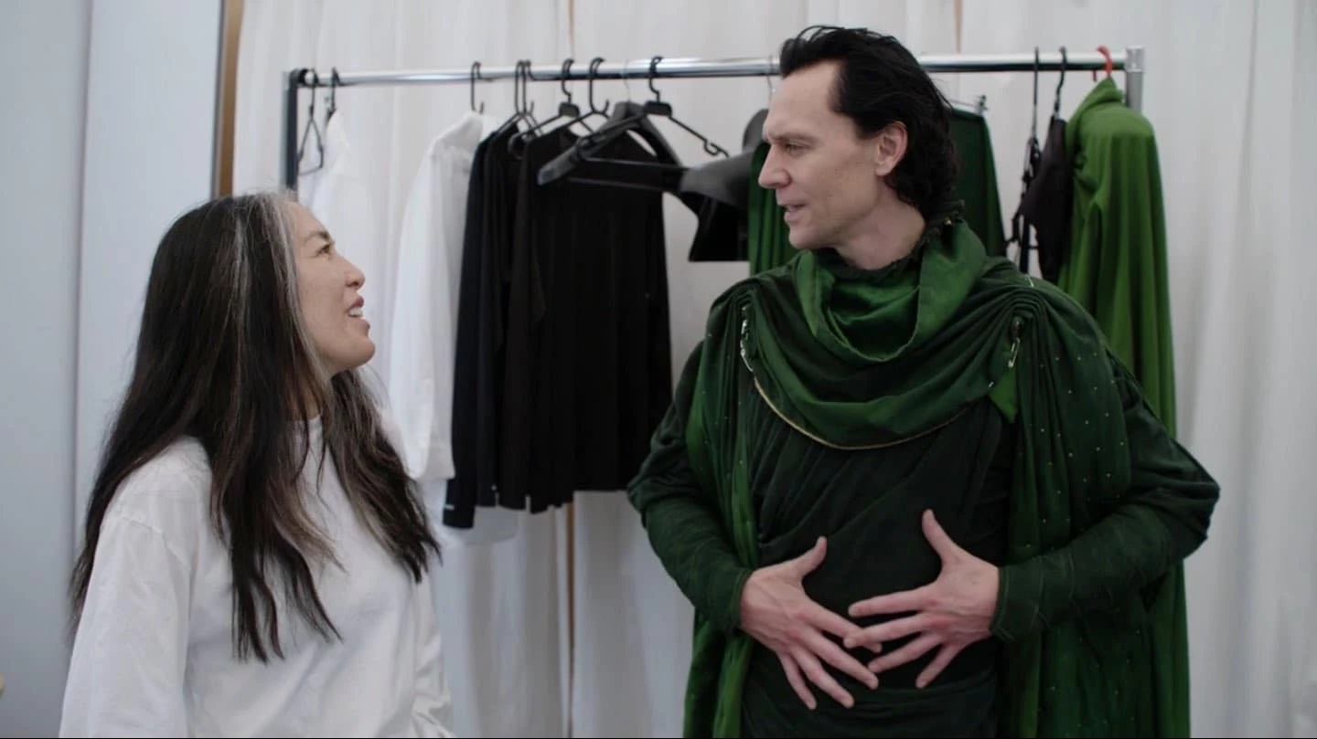 Loki’s Discussing With His Makeup Staff