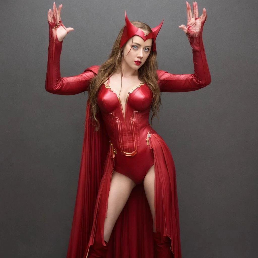 Amber Heard (Mera) As Scarlet Witch