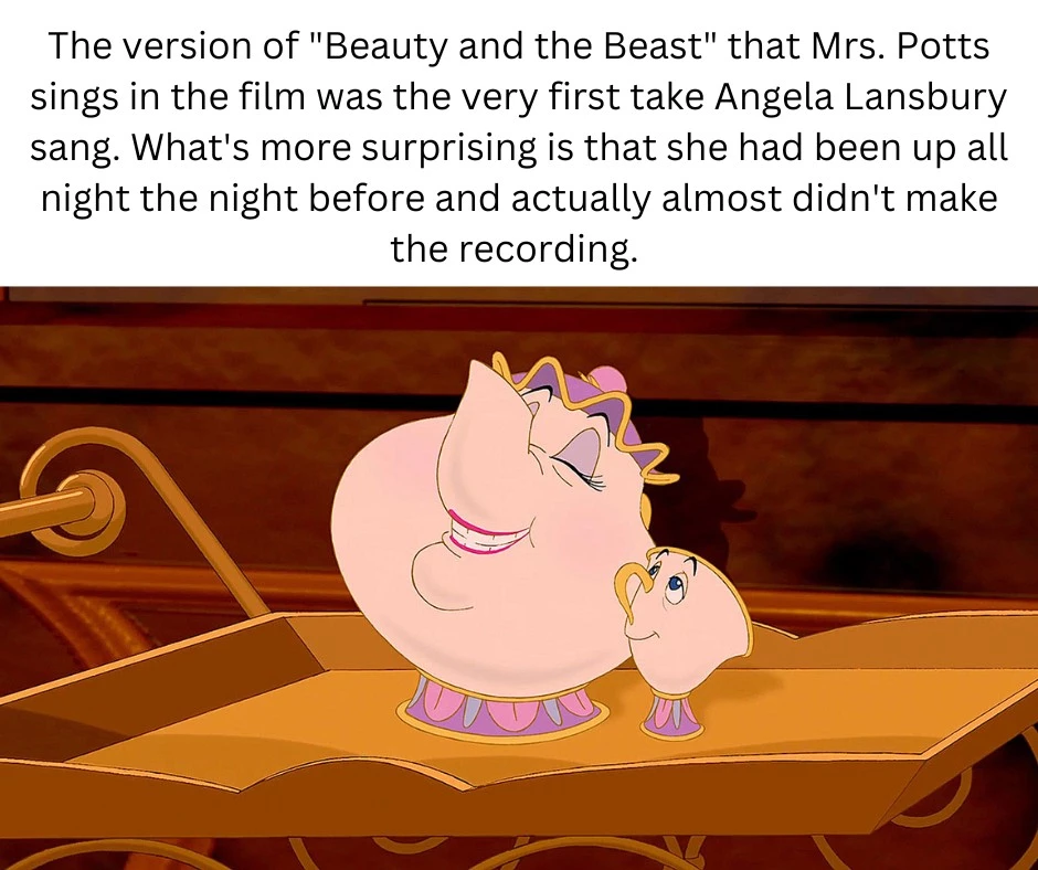 This Fact Is More Impressive Than It Seems, Because Mrs. Potts Singing Is Gorgeous