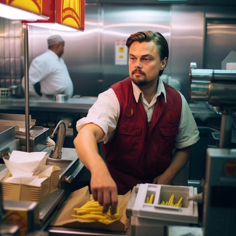 Leonardo DiCaprio (Inception) Is Now A McDonald's Employee