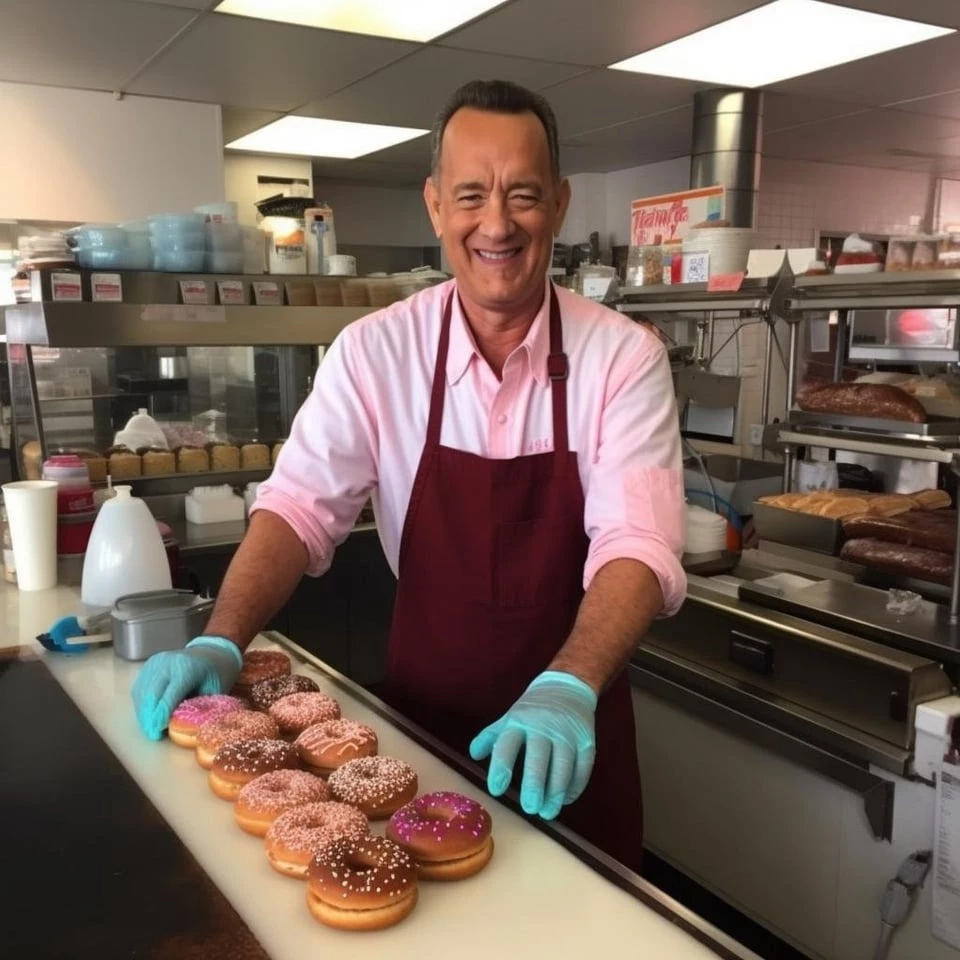 And Last But Not Least, Tom Hanks (Toy Story) Works In Dunkin’ Donuts. What A Sight To Behold