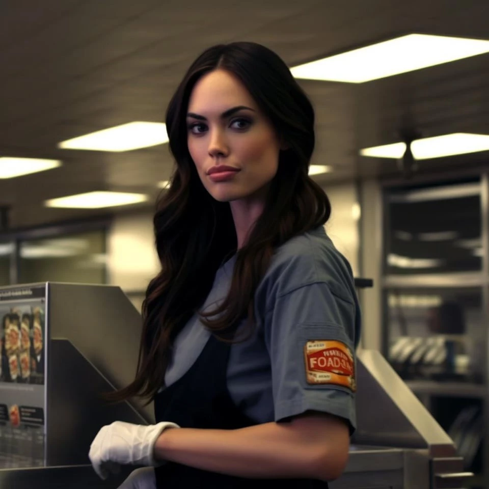 Megan Fox (Transformers) Works In A Local Diner