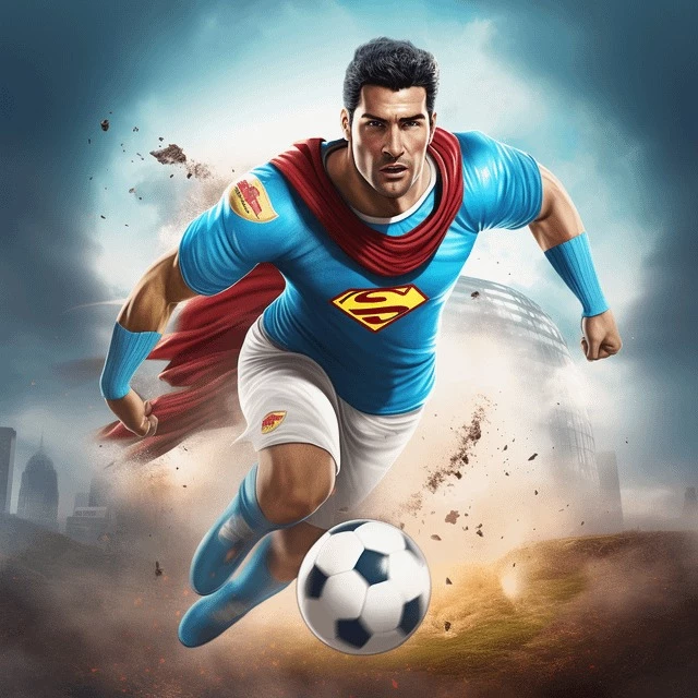 I Love How The Argentinian Version Of Superman Is A Soccer Player. He Still Wears His Cape As Well