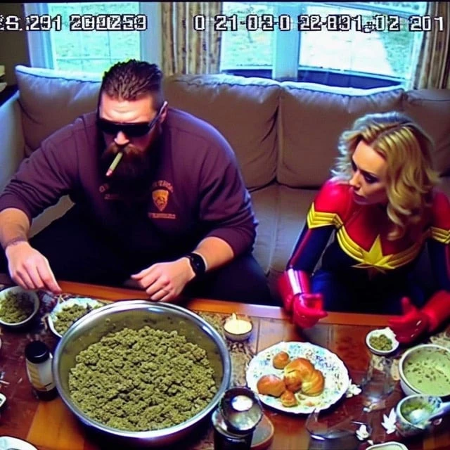 Thor And Captain Marvel Are Having An Eating Competition