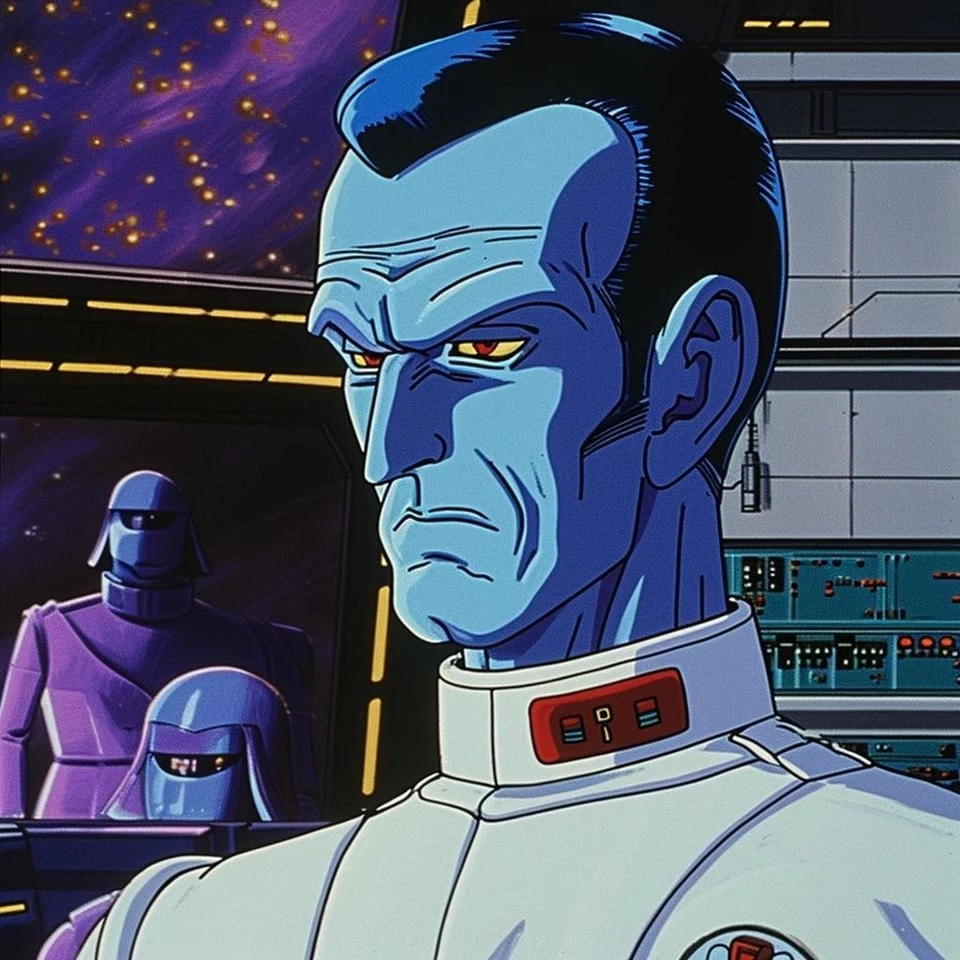 Grand Admiral Thrawn Looks As Intimidating As Ever In Anime Art Style