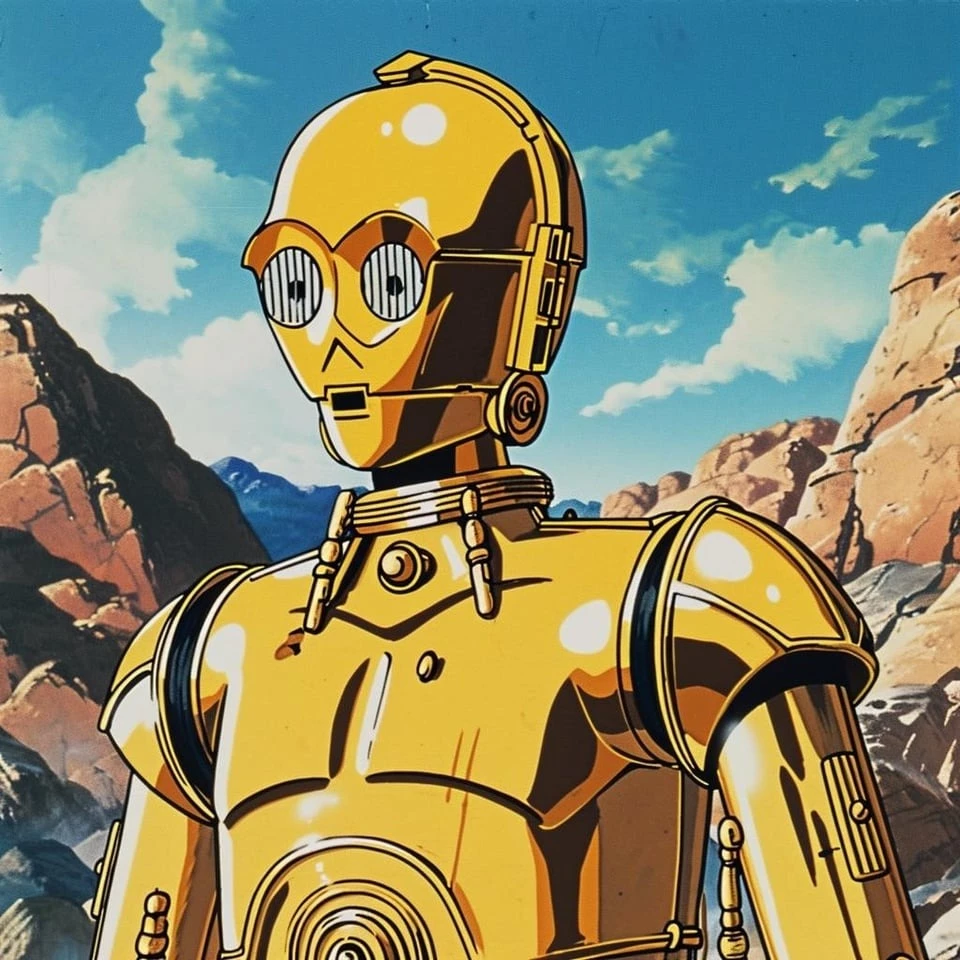 C-3PO Looks More Classy As An Anime Character