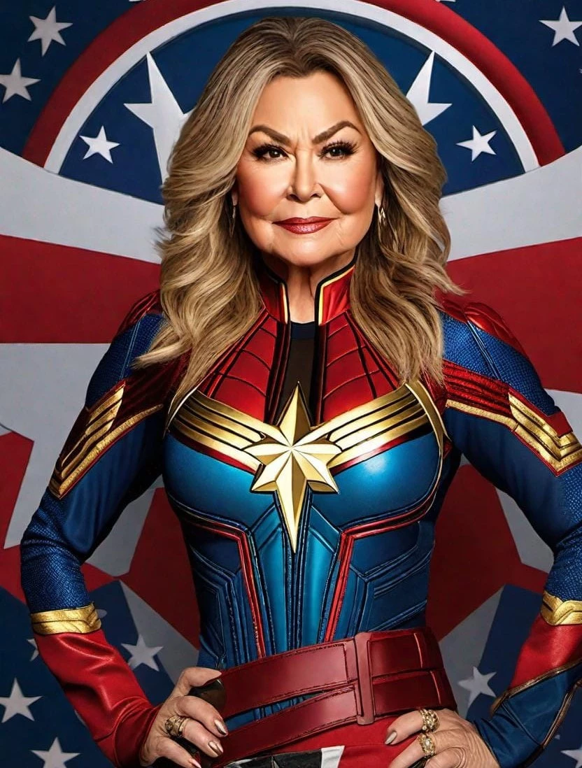 Roseanne Barr (She-Devil) As Captain Marvel