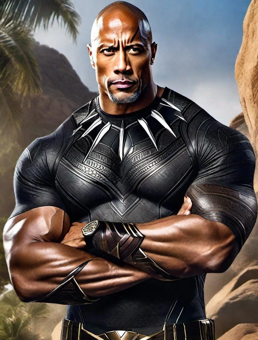 Dwayne “The Rock” Johnson (The Fast Saga) As Black Panther