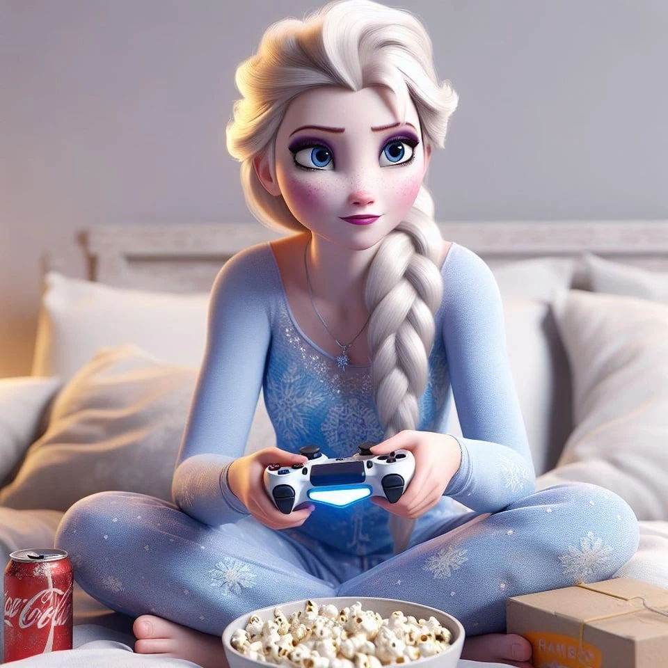 Meanwhile, Elsa Is Just Chilling Around (No Pun Intended) With Some Narrative Single-Player Games