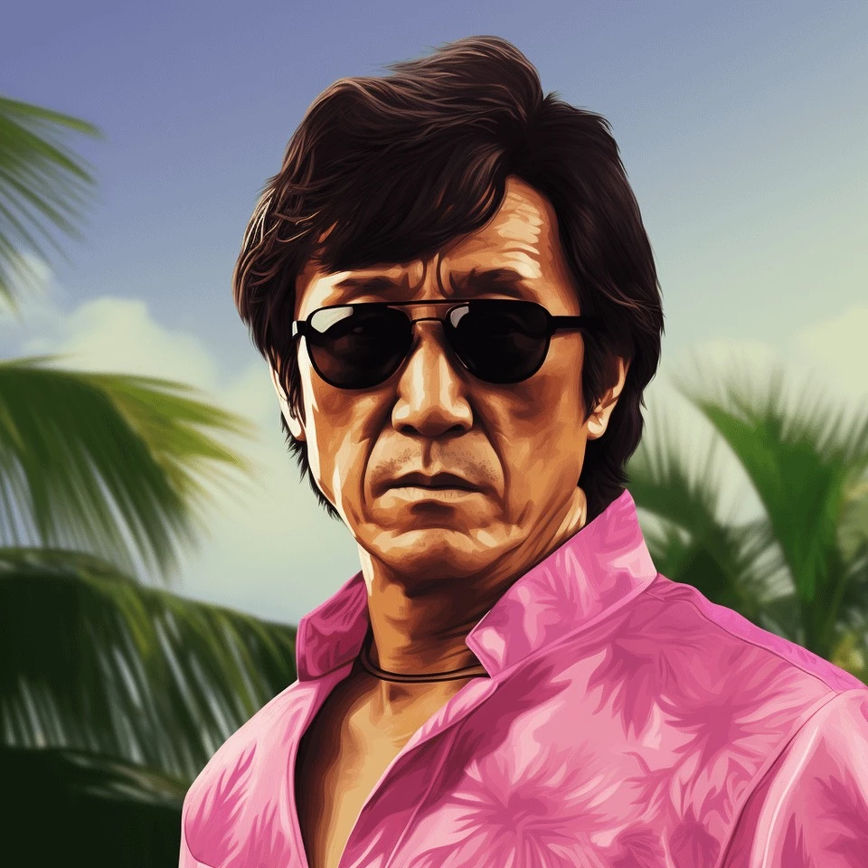 I Think Jackie Chan Bought This Shirt In The Same Store With Keanu Reeves