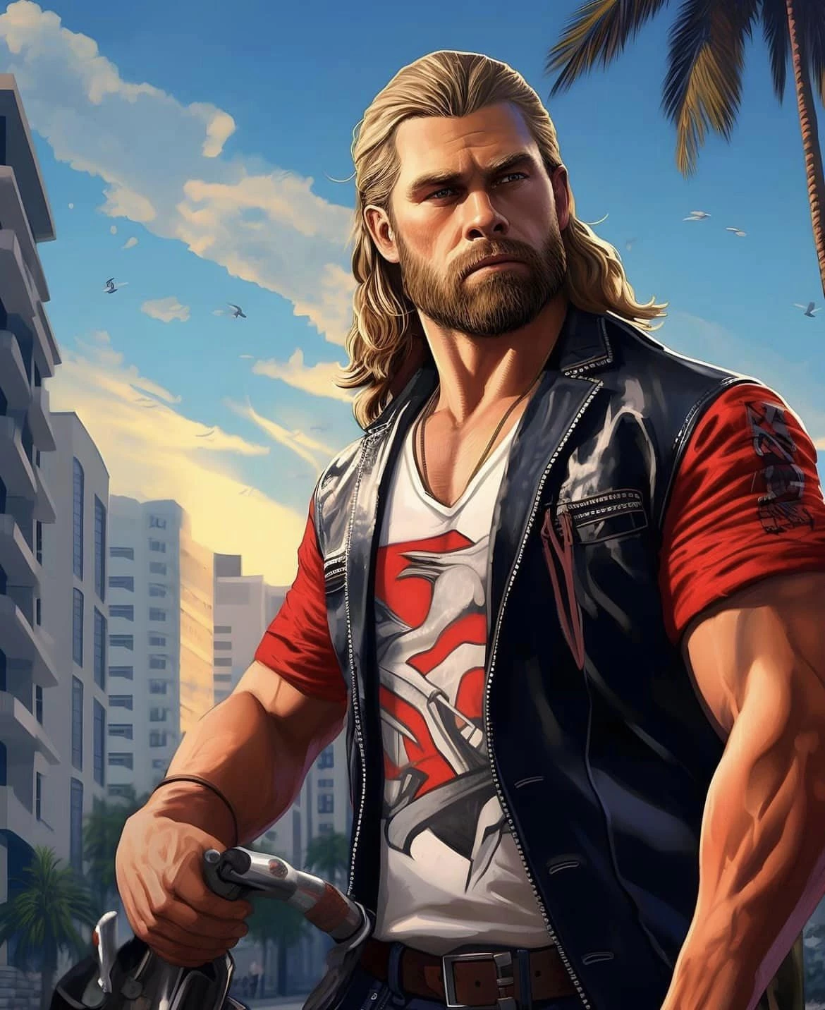 Thor Has Gone Full Florida Mode With This Biker Jacket