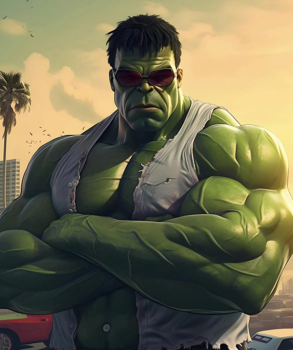 Nice Shades You Have There, Hulk. He’s Smashing It!