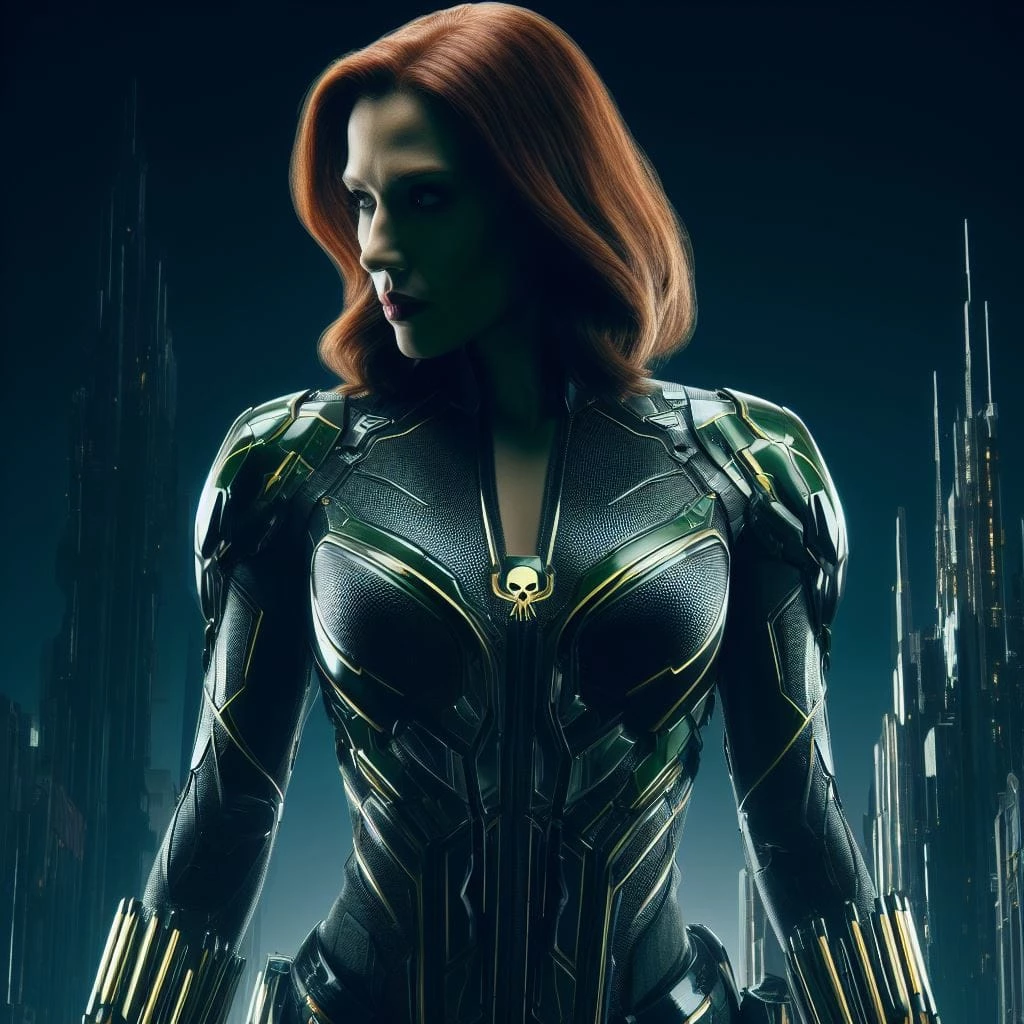 Black Widow Looks Great In Black And Green