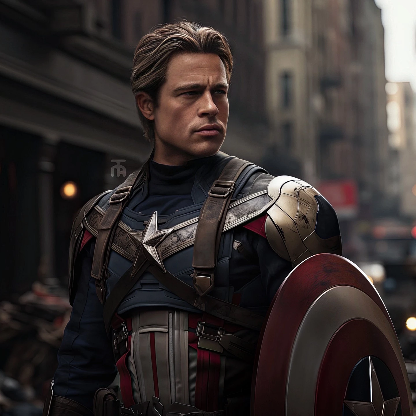 Brad Pitt As Captain America