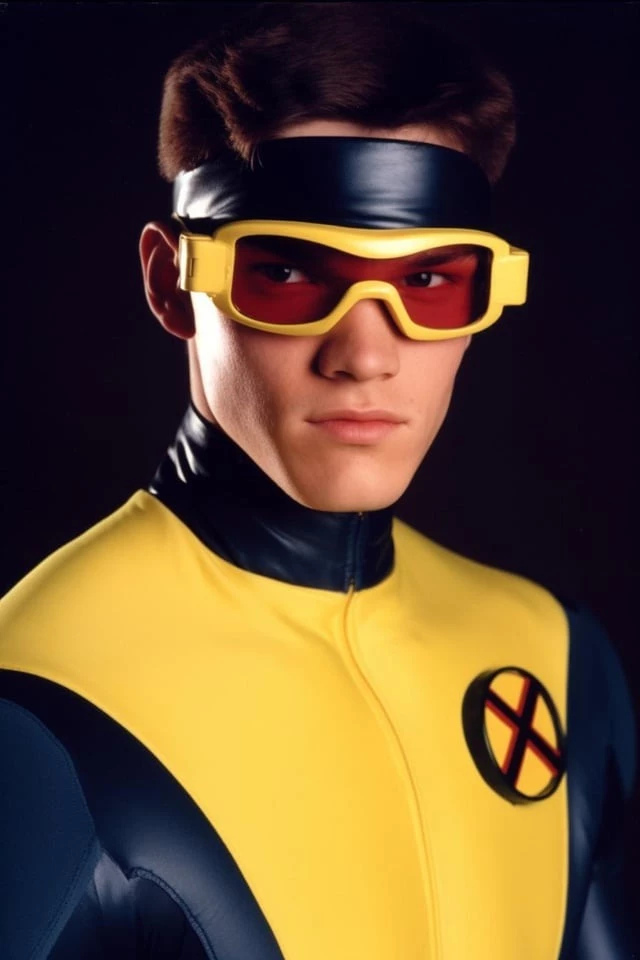 Scott Summers With A Glorious Pair Of Yellow Shades